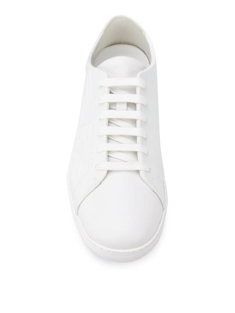 Zapatillas Armani Emporio Embossed Logo Hombre Blancas | QW09DLA6