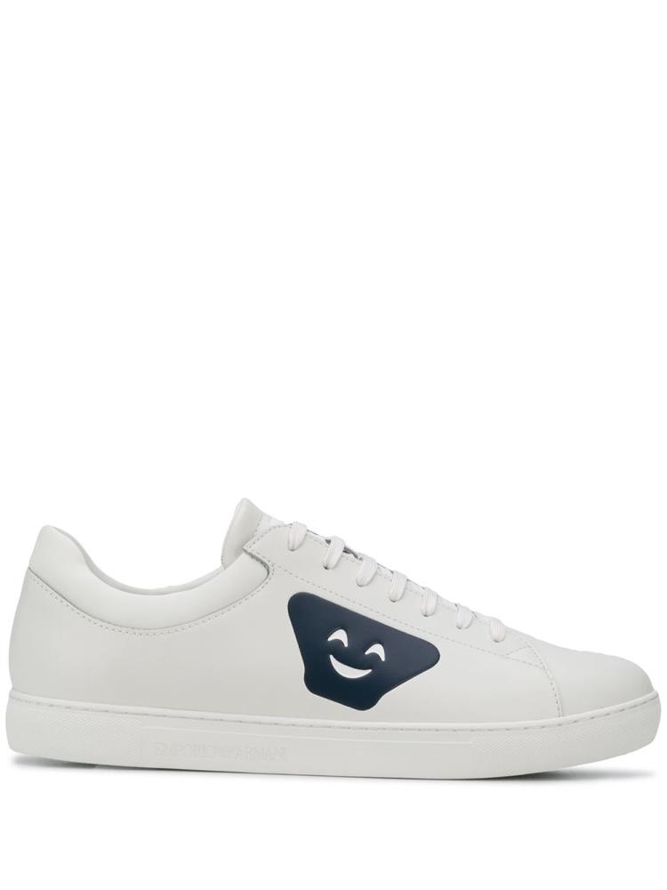 Zapatillas Armani Emporio Low Top Printed Smiley Hombre Blancas | R0ID56A4