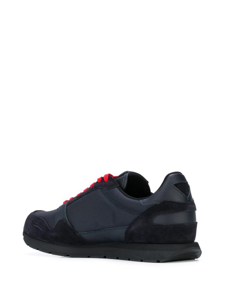 Zapatillas Armani Emporio Mesh And Gamuza Panelled Hombre Azules | GLWKCVVK