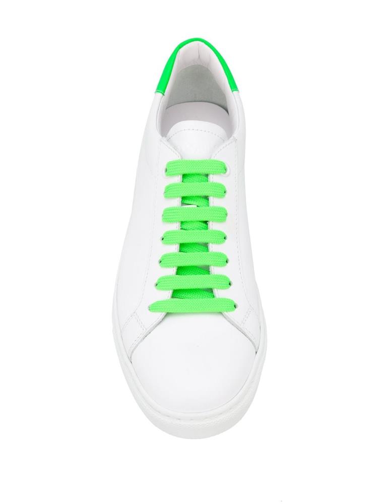 Zapatillas Armani Emporio Neon Detail Low Top Mujer Blancas | RBBQF798