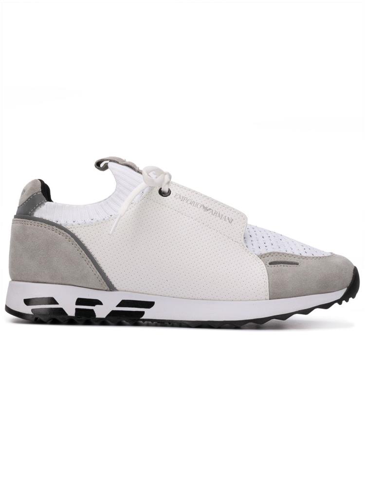 Zapatillas Armani Emporio Panelled Colour Block Hombre Blancas | DQ9WQ4QK