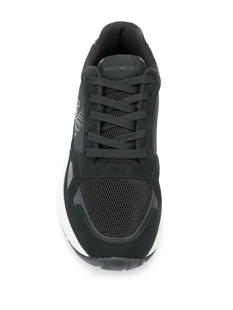 Zapatillas Armani Emporio Structured Hombre Negras | 56SNZZ71