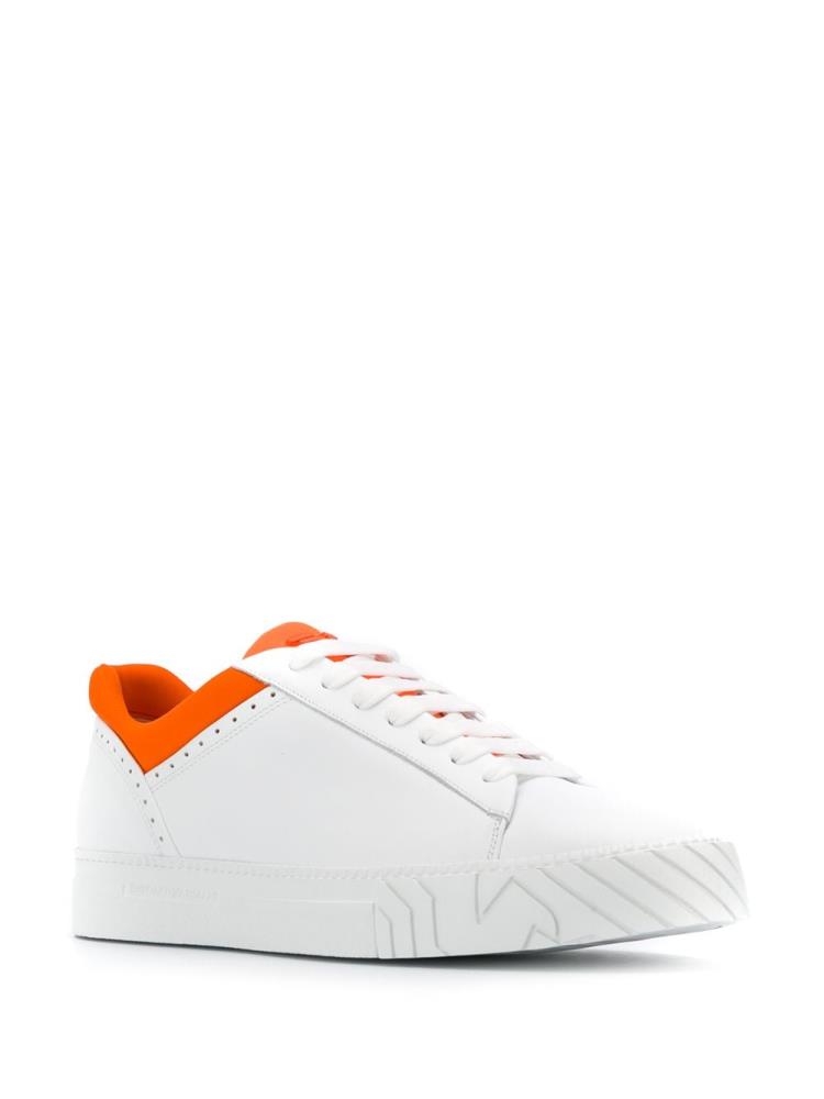 Zapatillas Armani Emporio Two Tone Hombre Blancas | 77Q5ZRTY