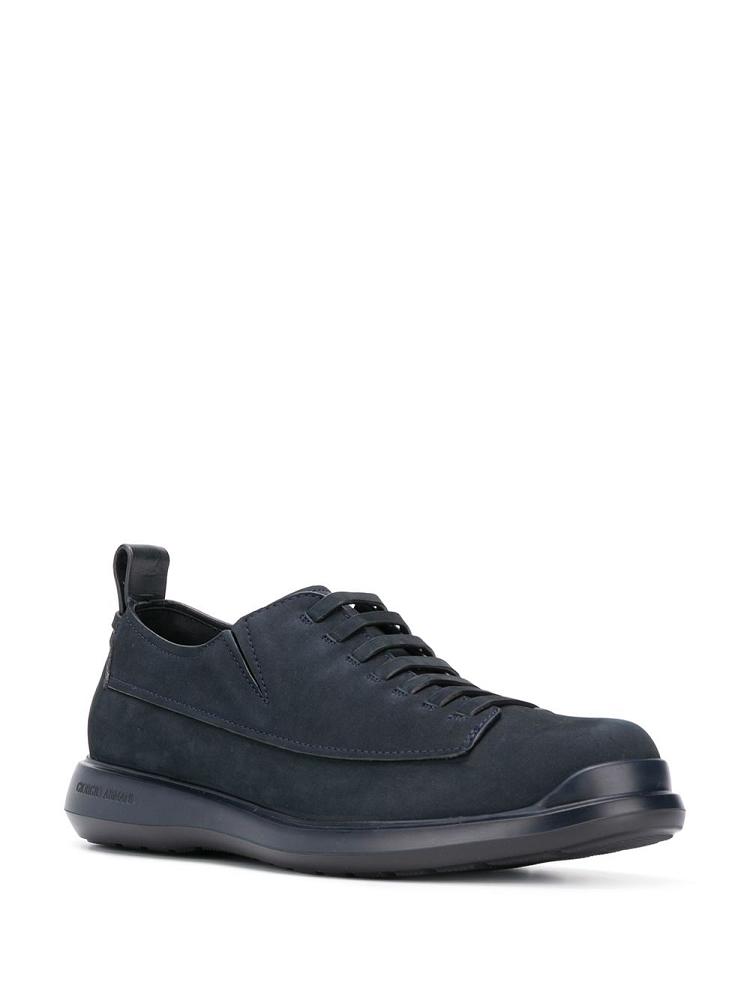 Zapatos Giorgio Armani Faded Encaje Up Shoes Hombre Azules | 6U2JVF36