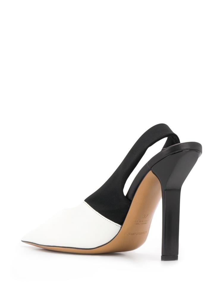 Zapatos De Salon Armani Emporio Colour Block Pointed Mujer Blancas Negras | O4VPLZZ5